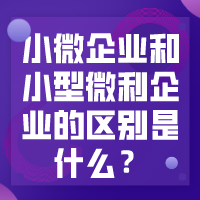 小微企业和小型微利企业到底什么区别？税务总局统一回复了